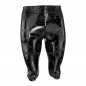 Preview: Latex ¾ pants STEAMPUNK HOLO black laser edition easy to dress